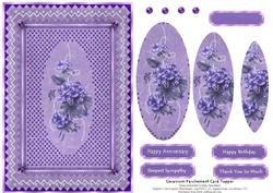 Geranium Parchment Card Topper 2