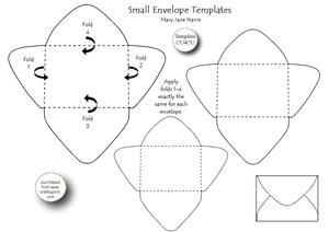3 Small Envelope Templates - Cu4cu