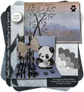 Panda Paws Corner Stacker Pop-up Card Kit