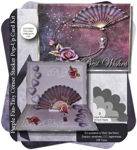 Purple Fan-tasy Corner Stacker Pop-up Card Kit
