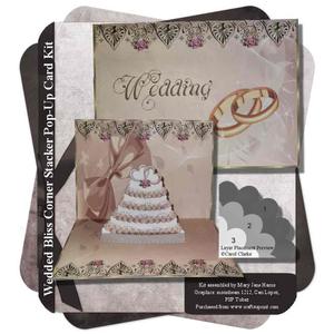 Wedded Bliss Corner Stacker Pop-up Card Kit 1