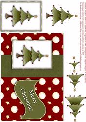 Christmas Tree Fold Back Card