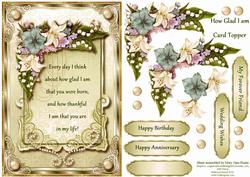 How Glad I Am Card Topper 3