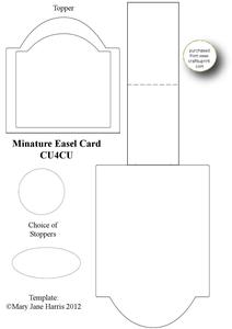 Minature Easel Template 1 - Cu4cu