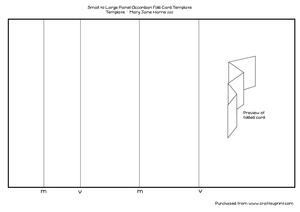 Small to Large Panel Accordian Fold Card Template