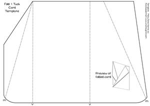 Fold & Tuck Card Template - Cu4cu