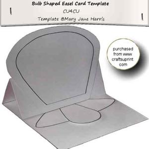 Bulb Shaped Easel Card Template - Cu4cu