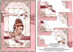 Heavenly Beauty Double Corner Stacker Card Topper