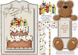 50th Birthday Card Topper & Bookmark