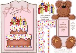 50th Birthday Card Topper & Bookmark 2