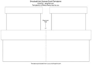 Stacked Hat Boxes Card Template - Cu4cu