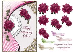 Happy Birthday Sister Card Topper