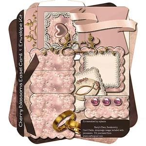 Cherry Blossoms Easel Card & Envelope Kit