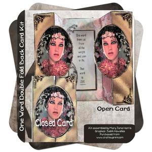 One Word Double Fold-back Card Kit