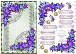 Butterfly Elegance Card Topper 1