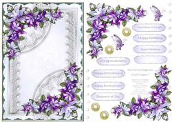 Butterfly Elegance Card Topper 3