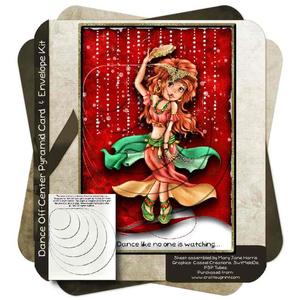 Dance Off-center Pyramid Card & Envelope Kit