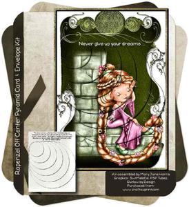 Rapenzel Off-center Pyramid Card & Envelope Kit