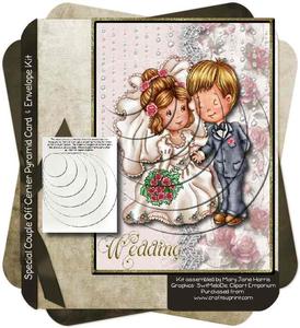 Special Couple Off-center Pyramid Card & Envleope Kit