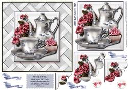 Cozy Tea Time Card Topper 1