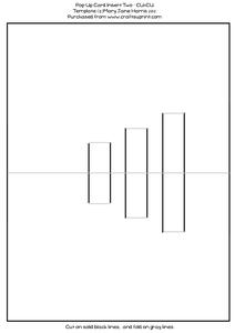 Pop-up Card Insert Template 2 - Cu4cu