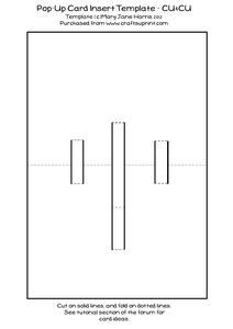 Pop-up Card Insert Template 1 - Cu4cu