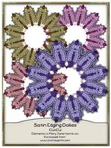 Satin Edging Doilies 1 - Cu4cu