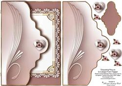 Dazzling Mauve Envelope Card Front Topper 2