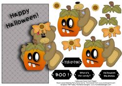 Halloween Bear Over the Edge Topper