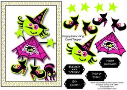 Happy Haunting! Card Topper