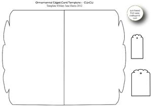 Ornamental Edged Card Template 1- Cu4cu