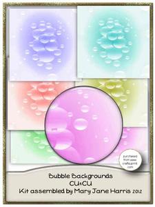 6 Bubble Backgrounds - Cu4cu