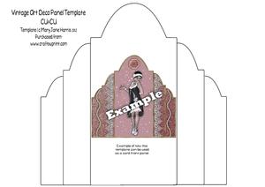 Vintage Art Deco Panel Template - Cu4cu