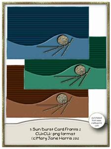 3 Sun Burst Card Fronts 2 - Cu4cu