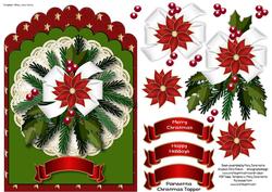 Poinsettia Christmas Topper