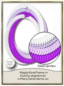 Playful Oval Frame 26
