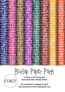 Burlap Bag Backing Paper Kit - Cu4cu