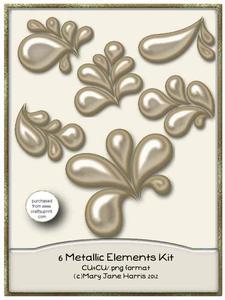 6 Metallic Elements Kit - Cu4cu