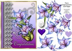 Fleurs Congratulations Card Topper 1