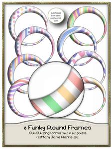 8 Funky Round Frames - Cu4cu