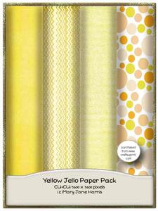 4 Yellow Jello Paper Pack