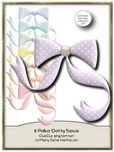 Polka-dotty Bows (8) - Cu4cu