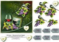 Of Wine & Memories Card Topper 2