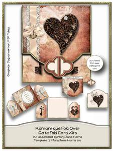 Romantique Fold Over Gate Fold Card Kit
