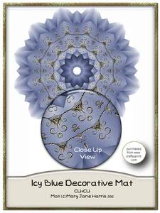 Icy Blue Decorative Mat - Cu4cu