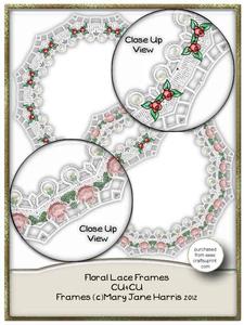 2 Floral Lace Frames - Cu4cu
