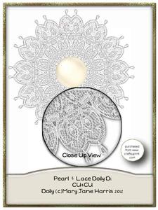 Pearl & Lace Doily D1 - Cu4cu