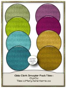 Aida Cloth Sampler Pack Tiles 1 - Cu4cu