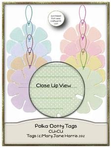 8 Polka-dotty Tags - Cu4cu
