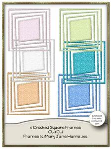 6 Crooked Square Frames - Cu4cu